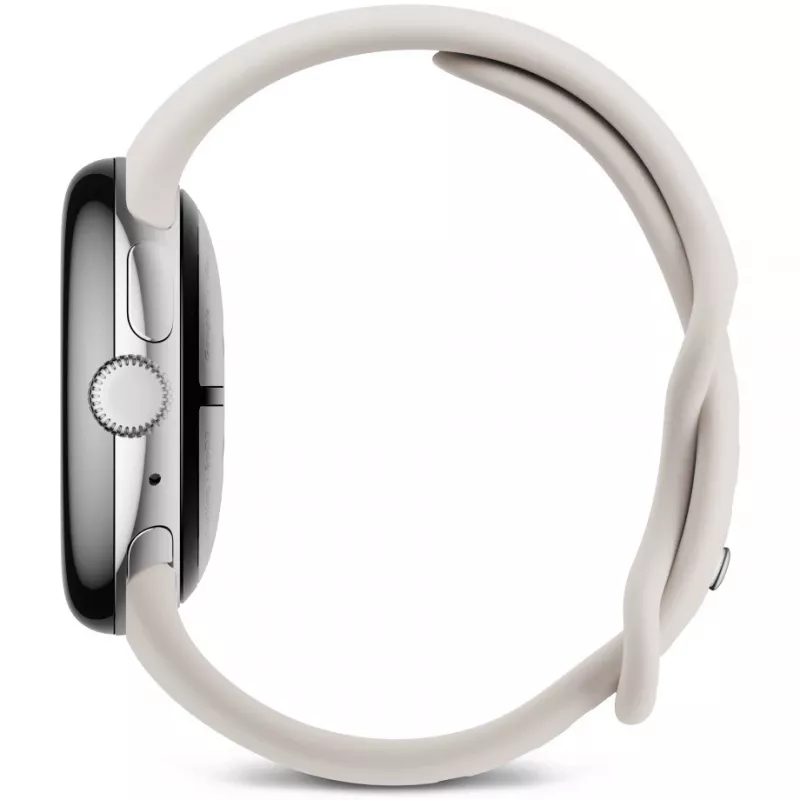 Google Pixel Watch 3 LTE sportband 41 mm, zilver/porselein