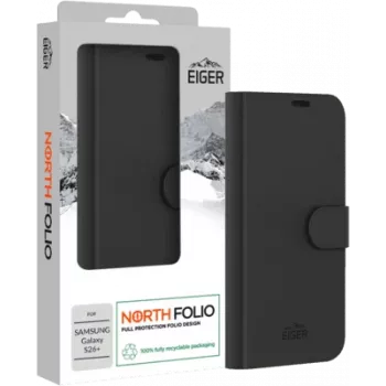 Eiger North Folio hoes Galaxy S26+ zwart