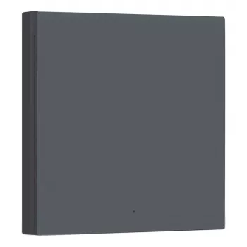 AQARA Smart wandschakelaar H1 EU (zonder nulleider, enkelpolig) (WS-EUK01-G), grijs - Zigbee wandschakelaar met relais