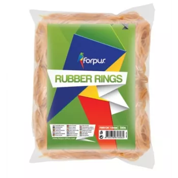 Elastische gummibanden FORPUS Ø 60 mm, naturel, 500 g verpakking, 60% rubbergehalte
