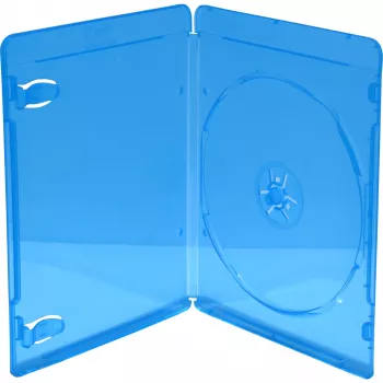 MediaRange BOX39-50 Blu-ray-hoesje voor 1 disc, blauw, transparant, 50 stuks