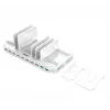 Oplaadstation Unitek Y-2190A — 10 USB-aansluitingen (8×USB2.0 + 2×USB3.2 Gen1), draadloos laden, 96 W totaalvermogen