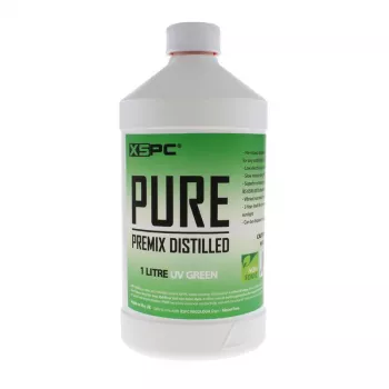 Koelvloeistof XSPC Pure Coolant 1 L, groen UV-reactief, voor pc-waterkoelsystemen