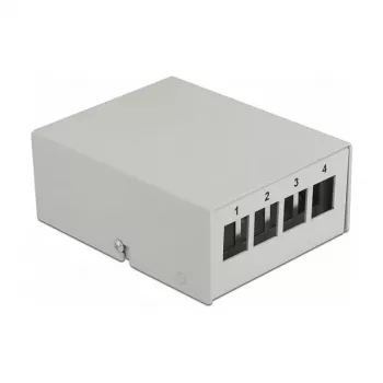 Keystone patchpaneel DeLOCK 43407 4 poorten grijs