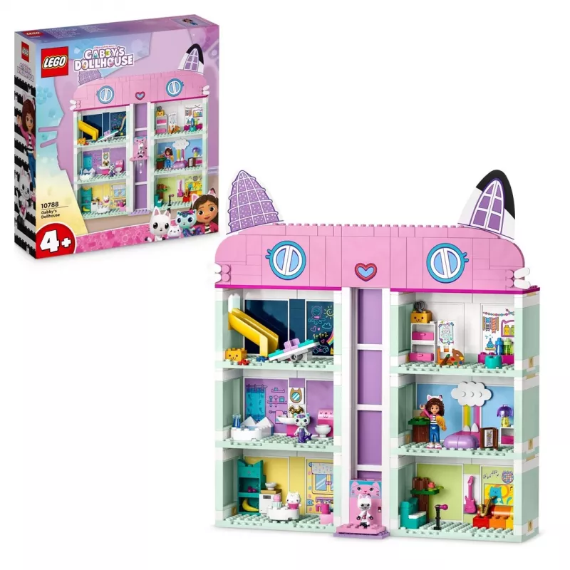 Constructiespeelgoed LEGO Gabby's Dollhouse set 10788 — 498 onderdelen, 3 minifiguren, voor kinderen vanaf 4 jaar