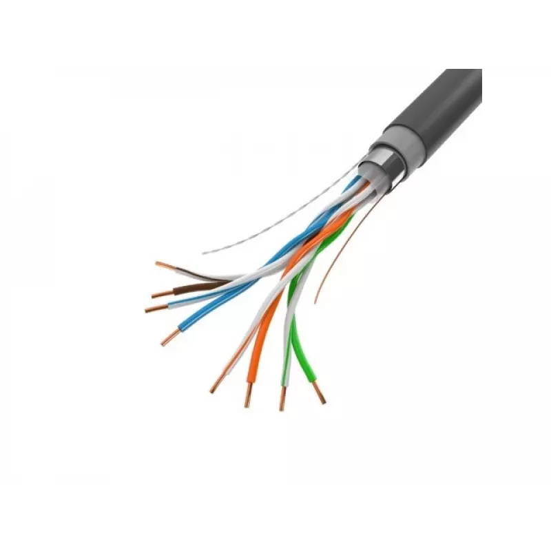 Lanberg LCF5-21CU-0305-BK Cat5e F/UTP installatiekabel voor buiten, massief koper, 305 m, zwart