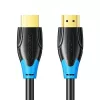 HDMI-kabel Vention AACBN 15 m, HDMI type A naar type A, HDMI 2.0, 18 Gbit/s, ARC, vergulde contacten, zwart