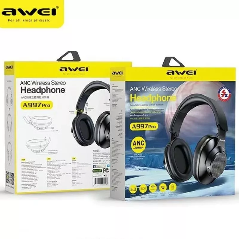 Koptelefoon Awei A997 Pro ANC Bluetooth on-ear
