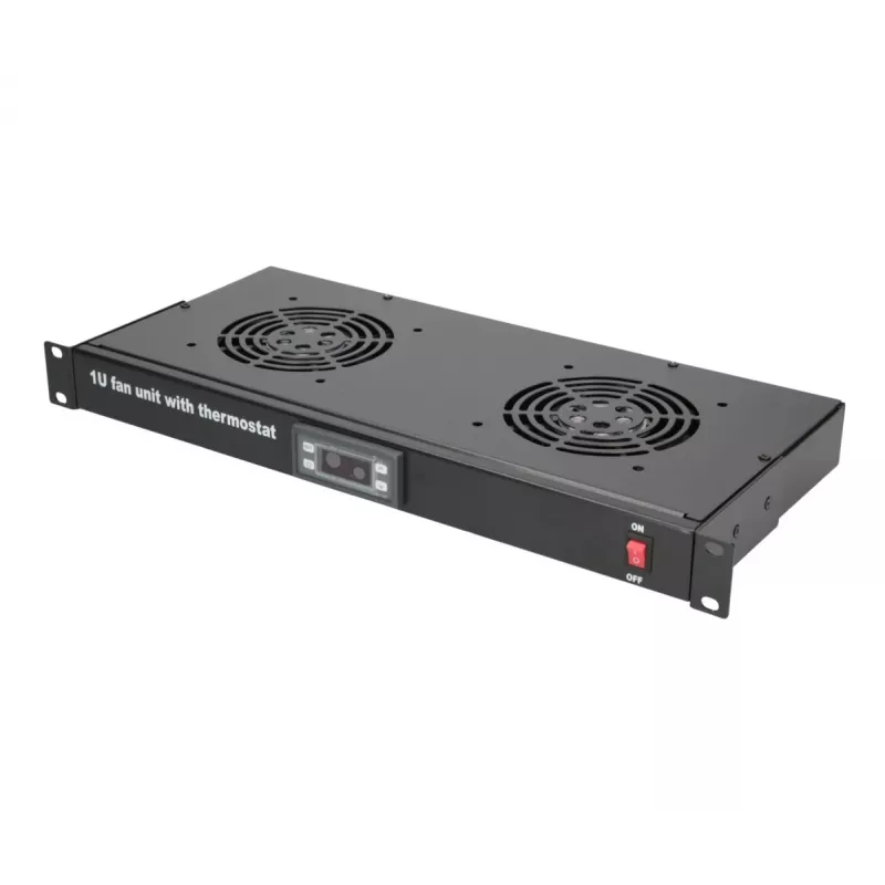 Ventilatorpaneel Extralink EX.19089 19 inch 2 ventilatoren met thermostaat
