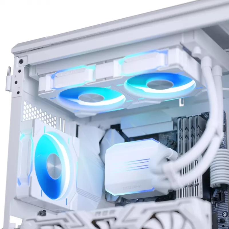 Phanteks Glacier One 240D30 DRGB processor all-in-one-vloeistofkoeler 12 cm wit 1 stuk