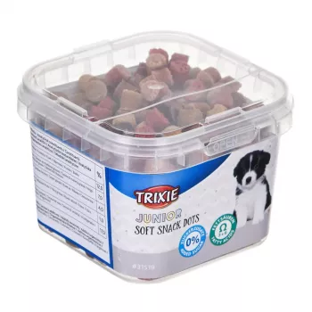 Hondentrainingslekkernijen Trixie Junior Dots 140 g – zachte zalmsnacks voor puppy's