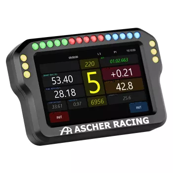 Stuurwiel-dashboard Ascher Racing 4 inch model 76080028 voor simracing-opstellingen