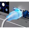 Netwerk-patchkabel UBIQUITI UACC-Cable-Patch-EL Cat6 RJ-45 2.5GbE PoE++ 0,15 m doorschijnend wit (24 stuks)
