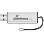 MediaRange SuperSpeed - USB-stick - 32 GB - USB 3.0 - zwart/zilver (MR916)
