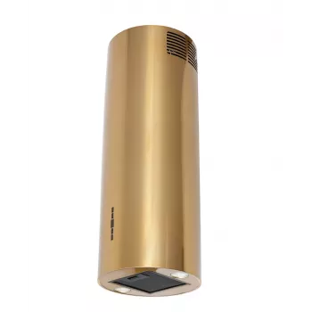 Afzuigkap MAAN Elba 2 39, aluminium vetfilter, elektronische bediening met display en afstandsbediening, glanzend goud, Ø390 mm