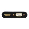 Videokabel-adapter GEMBIRD A-VGA-HDMI-02 0,15 m — HDMI + VGA (D-Sub) bus naar VGA (D-Sub) stekker, zwart