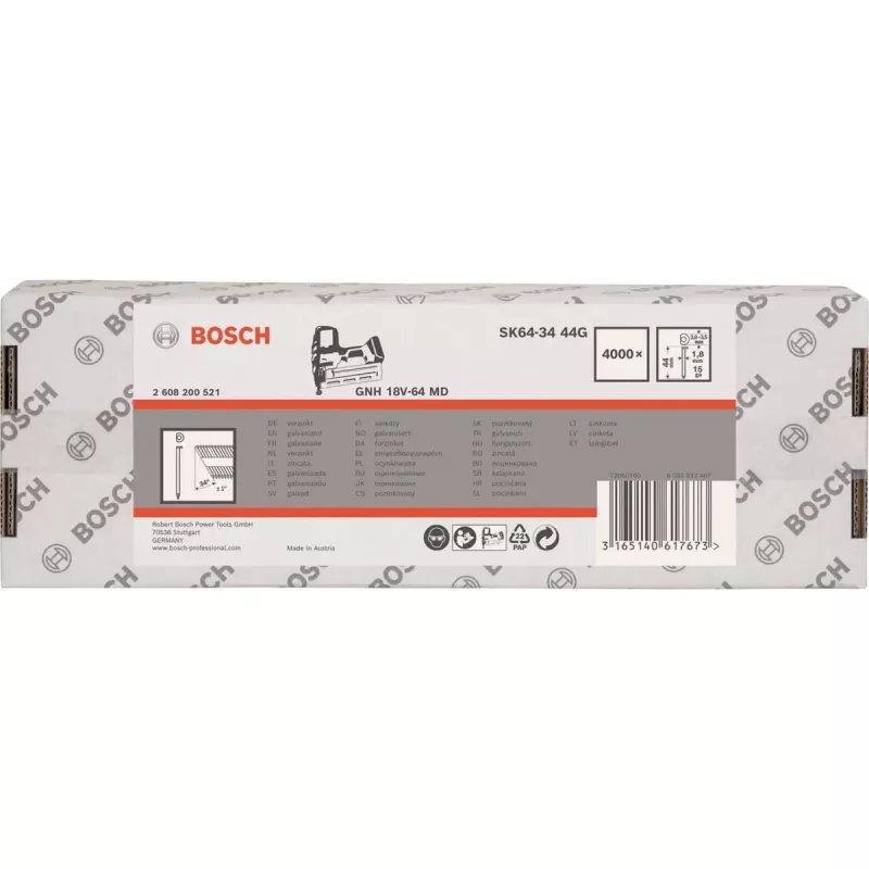 Bosch 34° 1,8/15g finish-nagels