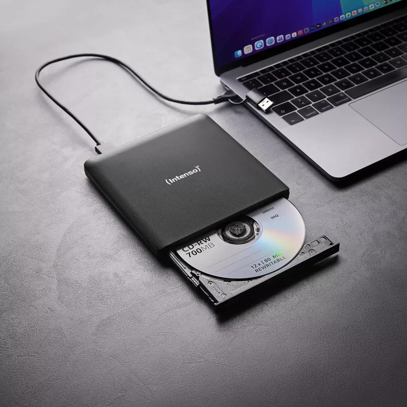 Intenso EOD 500BD Slim externe Blu-ray-brander, USB 3.2 Gen 1, zwart