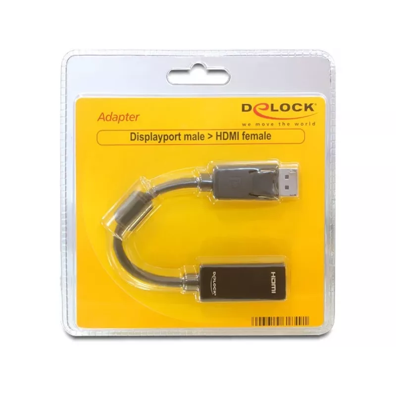 Videokabel-adapter DELOCK 61849 0,125 m DisplayPort naar HDMI
