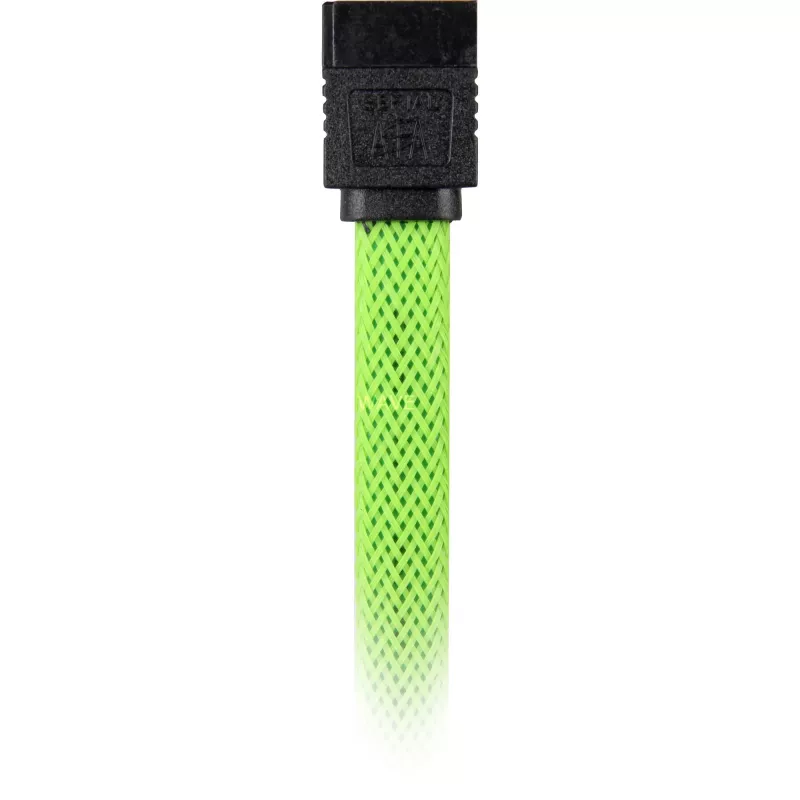 SATA-kabel Sharkoon SATA 3 0,6 m 7-pins zwart groen