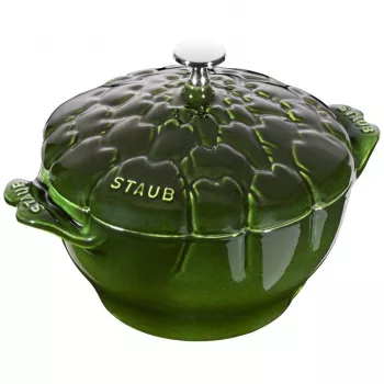 Staub ronde artisjokpan van gietijzer - 3 l, groen
