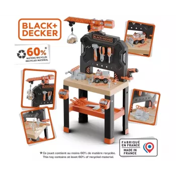Kinderwerkplaats speelgoed SMOBY Bricolo Builder 7600360741 – bouwgereedschapsset voor rollenspellen