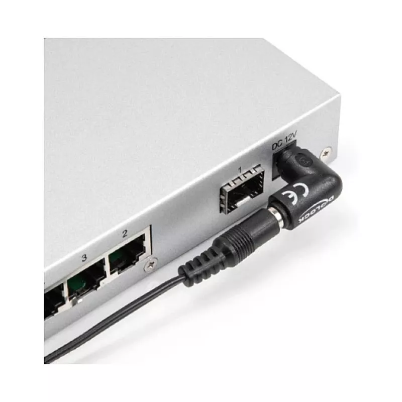 Kabelconnector DeLOCK 80795 DC 5,5 x 2,1 zwart stekker/bus