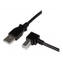 StarTech.com 3 m USB 2.0 A naar haakse B-kabel – M/M, 3 m, USB A, USB B, USB 2.0, zwart
