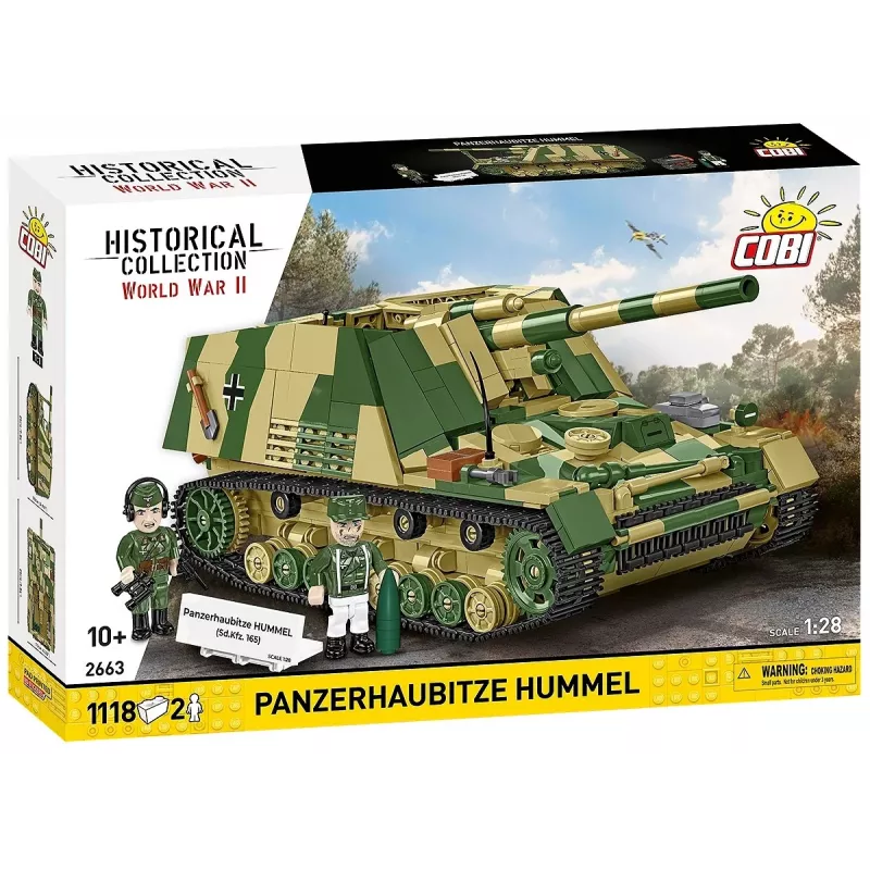 Bouwset Cobi Panzerhaubitze Hummel 1118 onderdelen modelbouwpakket