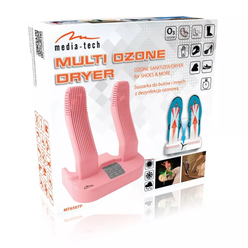 Media-Tech MT6507P Multi Ozone Pro droger roze