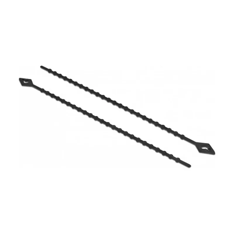 Kabelbinder met kralen DeLOCK 19568 L 150 x B 2,4 mm zwart 100 stuks