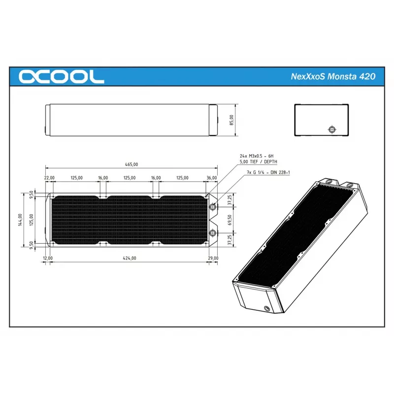 Koellichaam Alphacool NexXxoS Monsta