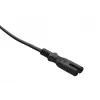 Savio CL-100 stroomkabel zwart 1,8 m IEC type E (3,4 mm, 3,1 mm) IEC C7