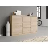 Topeshop KOMODA 2D3S DĄB SONOMA ladekast