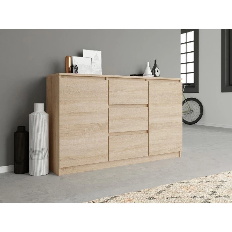 Topeshop KOMODA 2D3S DĄB SONOMA ladekast