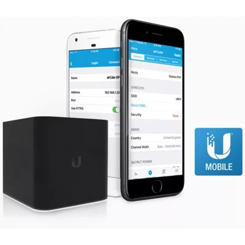 Ubiquiti ACB-ISP WiFi-router, airCube, 2,4 GHz, MIMO, 4x RJ45 100Mb/s