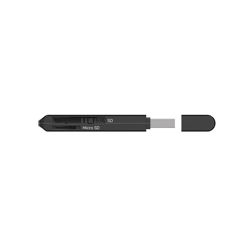 Kaartlezer Unitek Y-9327A USB 3.2 Gen 1 Type-A — MicroSD/SD, 2 sleuven, 5000 Mbit/s, zwart