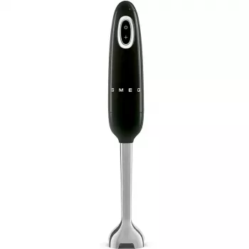 Staafmixer Smeg HBF03BLEU — 700 W handmixer, 1,4 L beker, roestvrijstalen mes, zwart