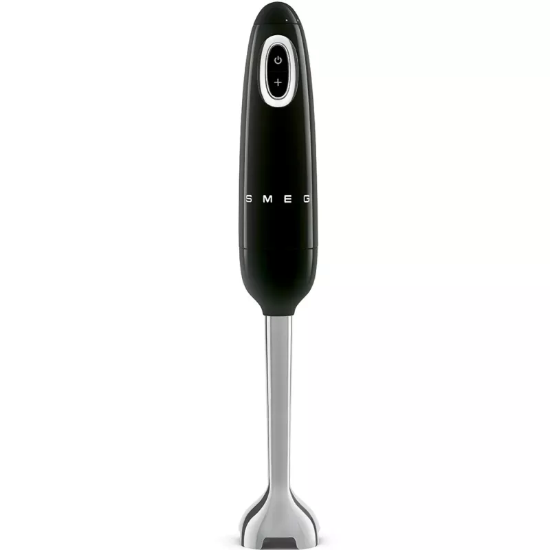 Staafmixer Smeg HBF03BLEU — 700 W handmixer, 1,4 L beker, roestvrijstalen mes, zwart