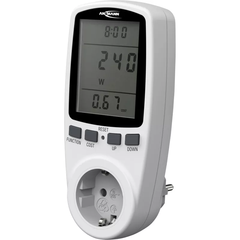 Energiekostenmeter ANSMANN APM2 120-0007 met LCD-display