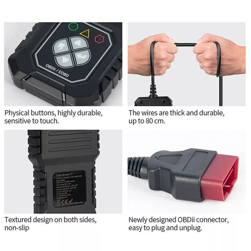 OBDII-diagnosetester QOLTEC ProLine (model 50684)