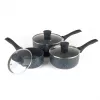 Pannenset Russell Hobbs Nightfall Stone 3-delig 16/18/20 cm antiaanbaklaag