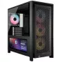 Corsair FRAME 4000D LCD RS pc-behuizing, midi-tower, ATX, ARGB, gehard glas - zwart