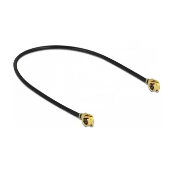 Delock 89607 antennekabel, MHF naar MHF, 10 cm, zwart