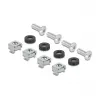 Delock 67319 10" installatieautomatenstrip met afdekking en DIN-rail, 3U, metaal, grijs