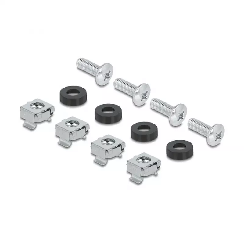 Delock 67319 10" installatieautomatenstrip met afdekking en DIN-rail, 3U, metaal, grijs