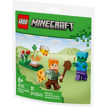 Bricks Minecraft 30732 Alexs kampvuurconflict