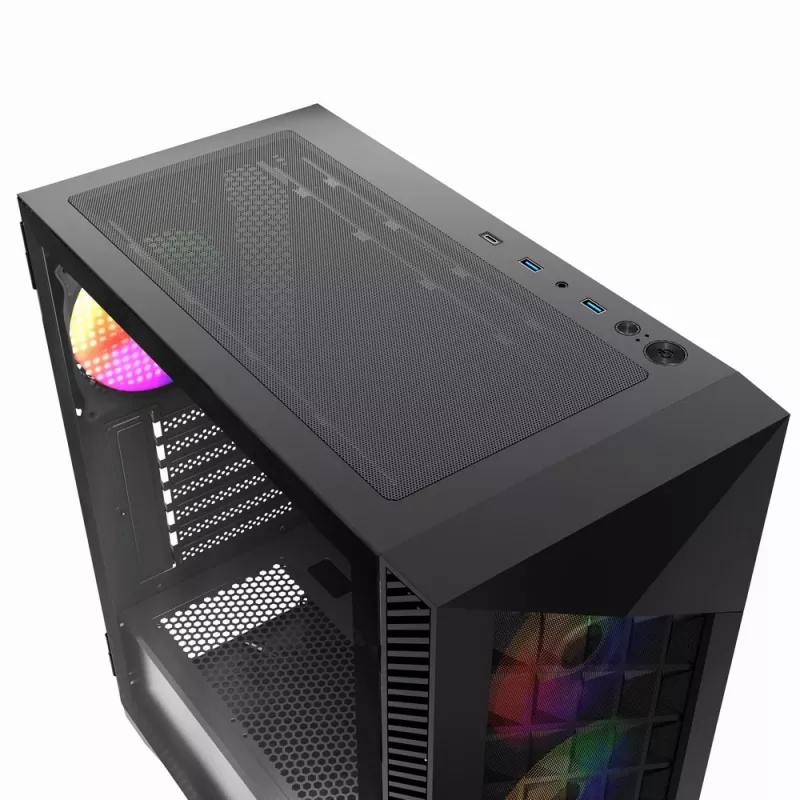 Gembird CCC-FC-900ARGB gaming-behuizing Fornax 900, ATX, zwart