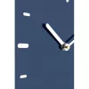 NeXtime wandklok 3072bl Thumbs up, 40,5x41,5 cm, wand, blauw/zilver