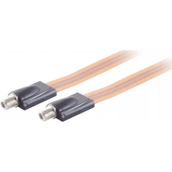 Satelliet-raamdoorvoer ShiverPeaks 86375 transparant extra dun – coaxdoorvoer voor SAT-kabel